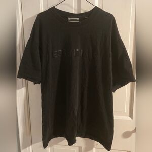 Essentials Black Short Sleeve Tee T-Shirt XXL